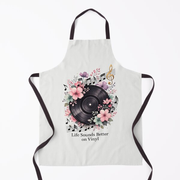 Item preview, Life Sounds Better on Vinyl Floral Record Design designed and sold by PixelQ.