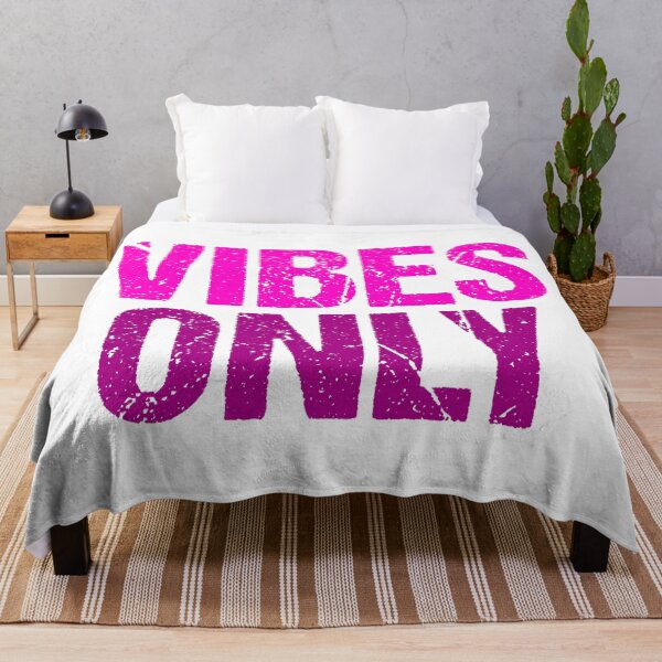 Item preview, Vibes Only, Pink Grunge Typography designed and sold by Memes N Lore .