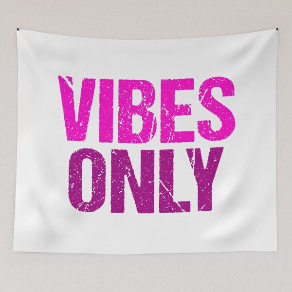 Item preview, Vibes Only, Pink Grunge Typography designed and sold by Memes N Lore .