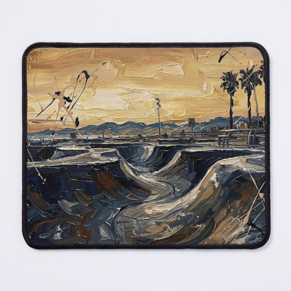 Item preview, Sunset Skatepark Palm Trees Urban Skate Art designed and sold by Meteor Destroyer.