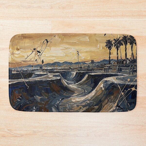Item preview, Sunset Skatepark Palm Trees Urban Skate Art designed and sold by Meteor Destroyer.