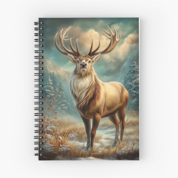 Item preview, Majestic Stag in Snowy Landscape designed and sold by PetsArt.