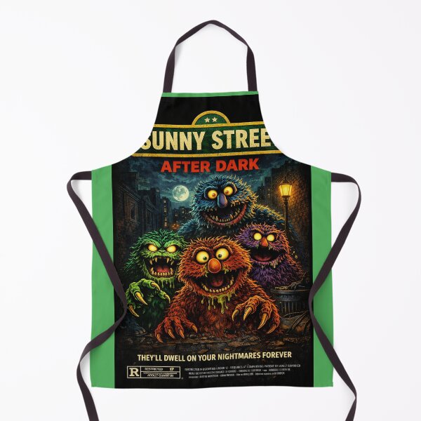 Item preview, After Dark on Sunny Street Retro Horror Monster Parody Movie Poster designed and sold by GhostDawgs.
