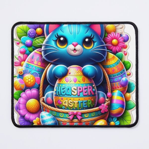 Item preview, Cat Easter Cute with Colorful Eggs designed and sold by Sweet Dreams & Fantasia.
