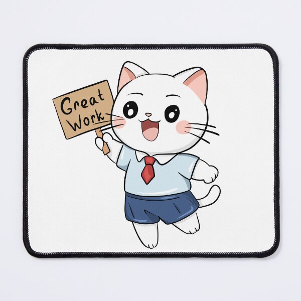 Item preview, Encouraging Cat Teacher - Great Work Reward Sticker designed and sold by LYAN-STORE.