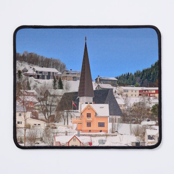 Item preview, Snow-covered Cityscape, Harstad, Arctic Norway designed and sold by Martyn R Arnold Fine Art Nature & Landscape Photography.