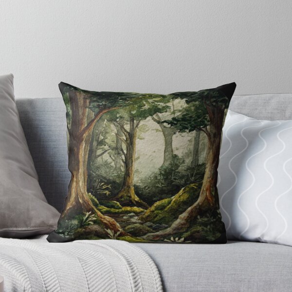 Item preview, Mystical Watercolor Deep Forest designed and sold by kndzxf.