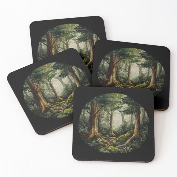 Item preview, Mystical Watercolor Deep Forest designed and sold by kndzxf.