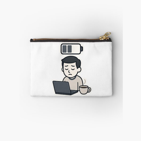 Item preview, Low Battery Worker Funny Remote Work Burnout Humor designed and sold by ZYNORAworld.