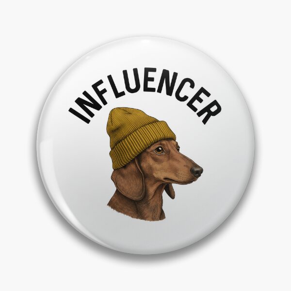 Item preview, Dog Daschund Hip Influencer Funny Doxie Humor Dogs Lover Gift Hipster Birthday designed and sold by DogLover332.