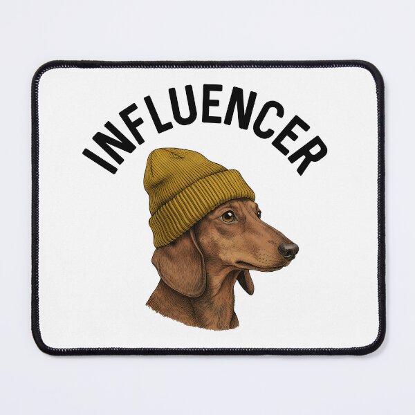 Item preview, Dog Daschund Hip Influencer Funny Doxie Humor Dogs Lover Gift Hipster Birthday designed and sold by DogLover332.