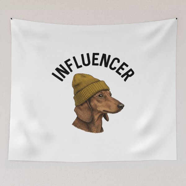 Item preview, Dog Daschund Hip Influencer Funny Doxie Humor Dogs Lover Gift Hipster Birthday designed and sold by DogLover332.