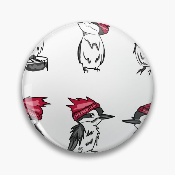 Item preview, Cute Woodpecker Sticker Pack - Birds in Red Beanies designed and sold by LYAN-STORE.