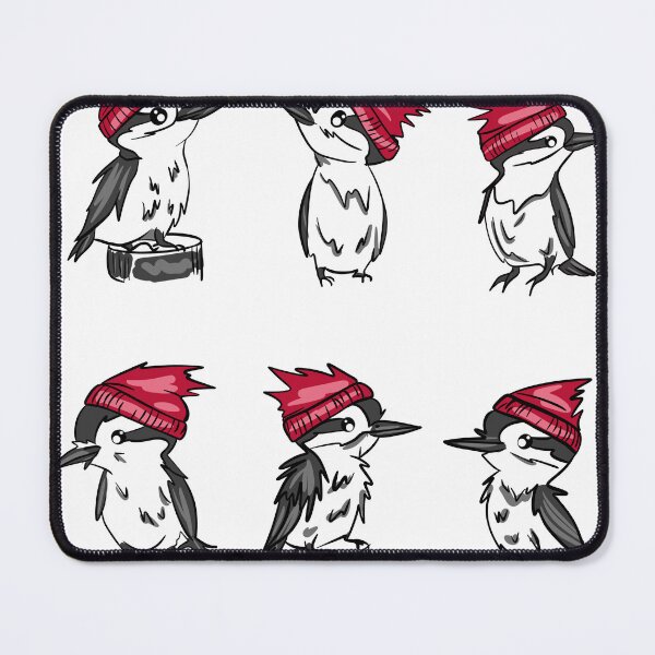 Item preview, Cute Woodpecker Sticker Pack - Birds in Red Beanies designed and sold by LYAN-STORE.