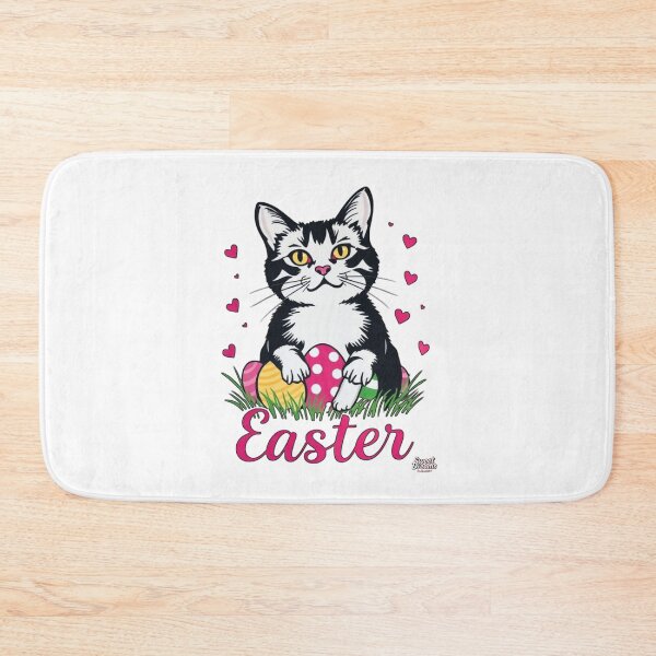 Item preview, Cat  Easter Cute with Colorful Eggs designed and sold by Sweet Dreams & Fantasia.