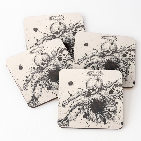 Item preview, Fallen Angel Skeleton Dark Gothic Illustration designed and sold by Meteor Destroyer.