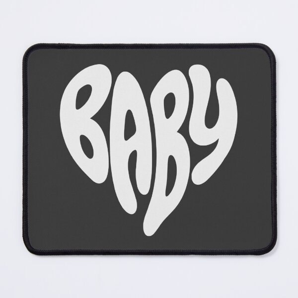 Item preview, Baby White Heart Retro Typography designed and sold by WAMTEES.