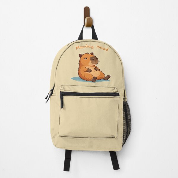 Item preview, Funny Capybara Monday Mood – Cute Lazy Capybara Meme Animal Design designed and sold by Inkae Studio.