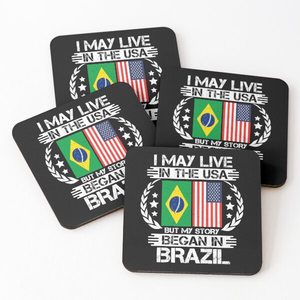 Item preview, I May Live In The USA But My Story Began In Brazil  designed and sold by CosmoKitsch.