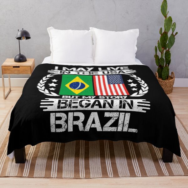 Item preview, I May Live In The USA But My Story Began In Brazil designed and sold by CosmoKitsch.