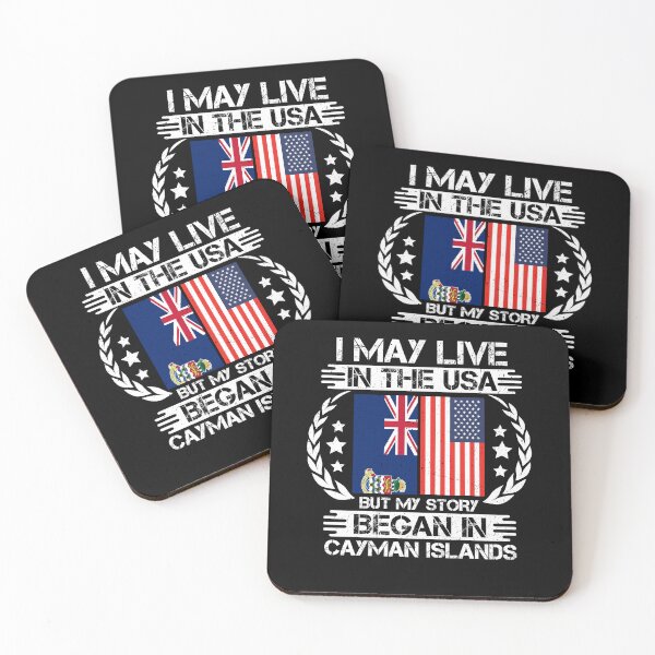 Item preview, I May Live In The USA But My Story Began In Cayman Islands designed and sold by CosmoKitsch.