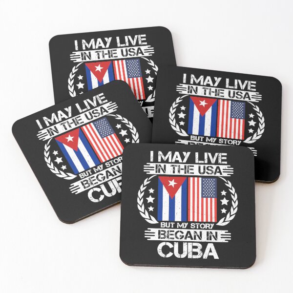 Item preview, I May Live In The USA But My Story Began In Cuba  designed and sold by CosmoKitsch.