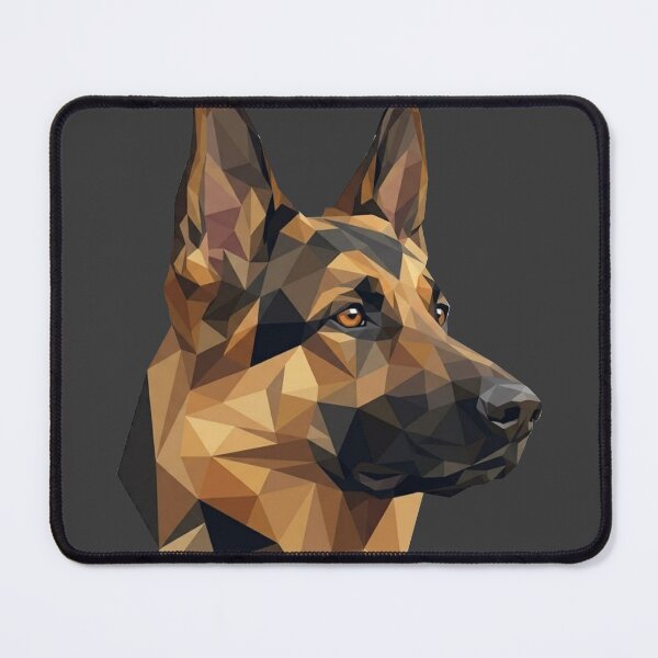 Item preview, Modern Geometric German Shepherd Dog Portrait designed and sold by Lake & Loyal.