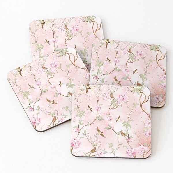Item preview, Birds on Blush designed and sold by lchantellstudio.
