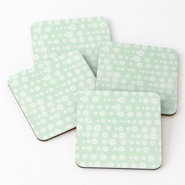 Item preview,   Pattern white flowers on a green background designed and sold by ZorianArt.