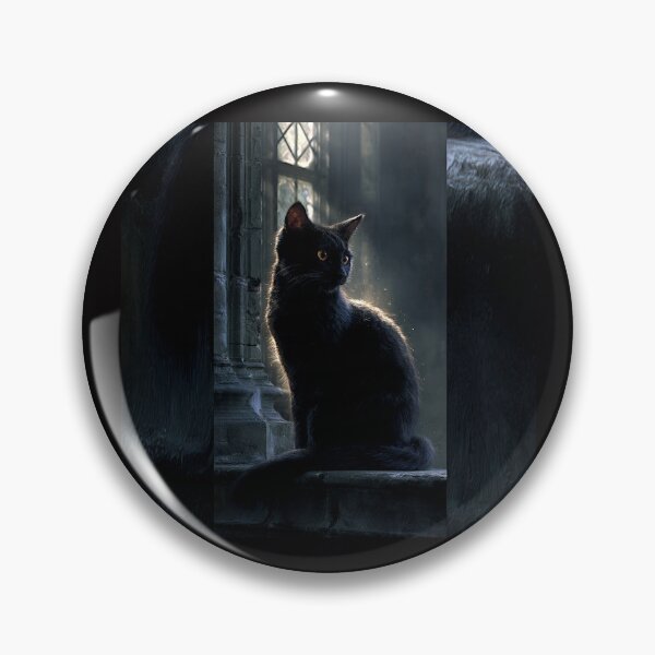Item preview, Moonlit Gothic Cat with Enchanted Eyes #9 designed and sold by Helios Be. Lavsh.