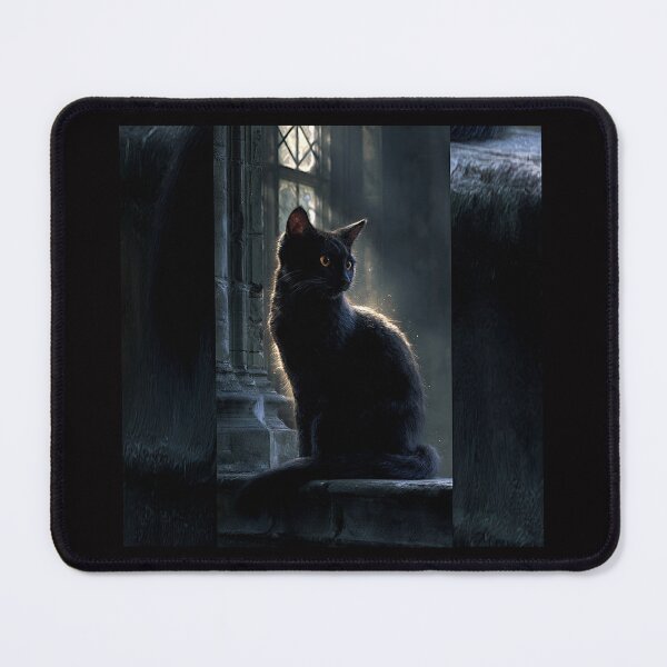 Item preview, Moonlit Gothic Cat with Enchanted Eyes #9 designed and sold by Helios Be. Lavsh.