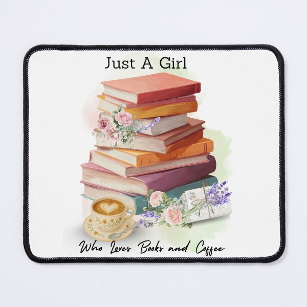 Item preview, Just a Girl who loves books and coffee designed and sold by lchantellstudio.