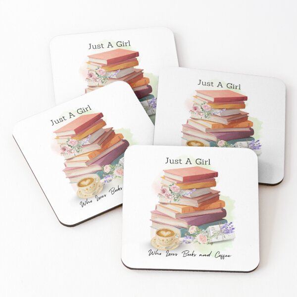 Item preview, Just a Girl who loves books and coffee designed and sold by lchantellstudio.