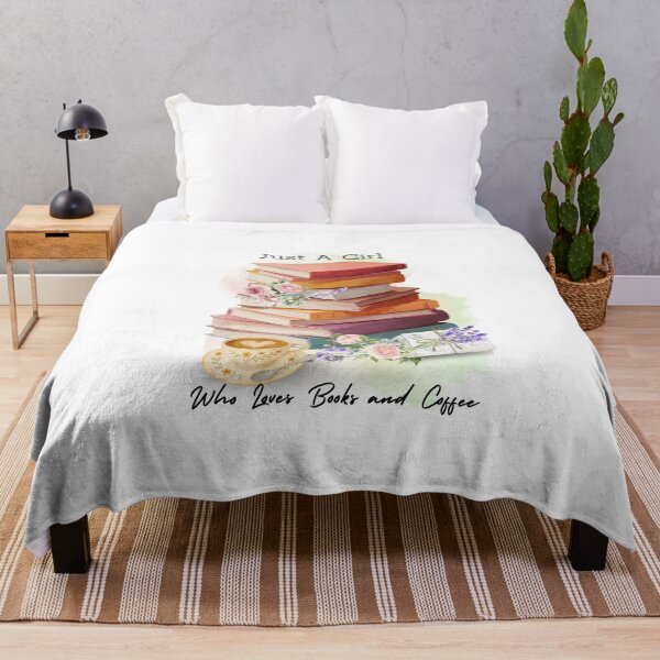 Item preview, Just a Girl who loves books and coffee designed and sold by lchantellstudio.