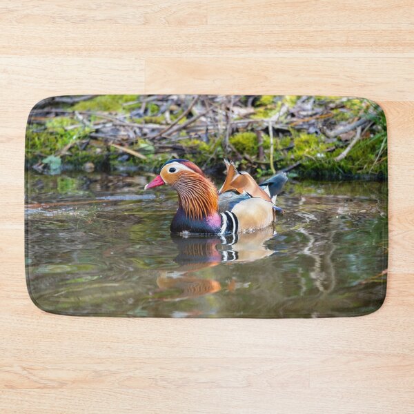 Item preview, Male Mandarin duck in pond designed and sold by Stephen Jarman.