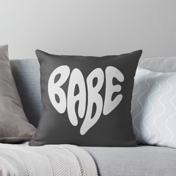 Item preview, Babe White Heart Retro Typography designed and sold by WAMTEES.