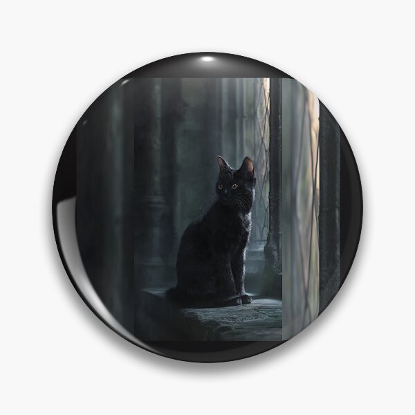 Item preview, Moonlit Gothic Cat with Enchanted Eyes #10 designed and sold by Helios Be. Lavsh.