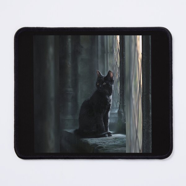 Item preview, Moonlit Gothic Cat with Enchanted Eyes #10 designed and sold by Helios Be. Lavsh.