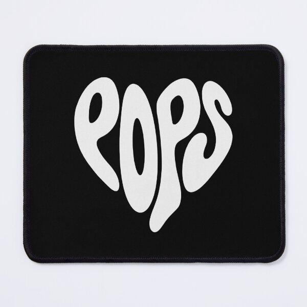 Item preview, Pops White Heart Retro Vintage Typography designed and sold by WAMTEES.