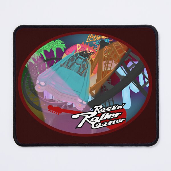Item preview, Rock n’ Rollercoaster Coaster Oval designed and sold by KLTcreations.