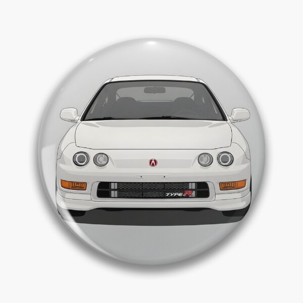 Item preview, Acura Integra Type R 1998 Front View Illustration JDM Classic Sports Car Minimalist Poster designed and sold by Motorline44.