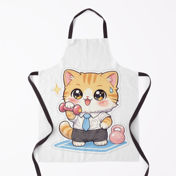 Item preview, Executive Exercise – Kawaii Orange Tabby Office Cat Workout designed and sold by ahfas86.