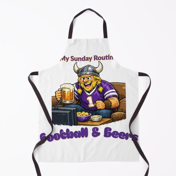 Item preview, Minnesota Vikings Sunday Routine Football and Beers Game Day T-Shirt designed and sold by ThatFootball12.