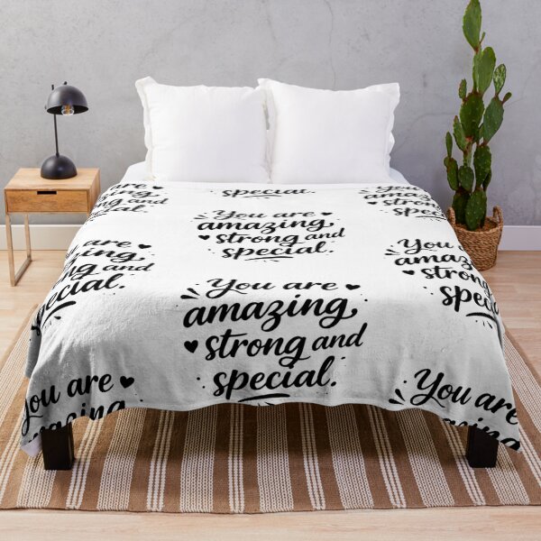 Item preview, You Are Amazing Strong And Special Inspirational Quote Motivational Typography designed and sold by bloomandbeads.eu.