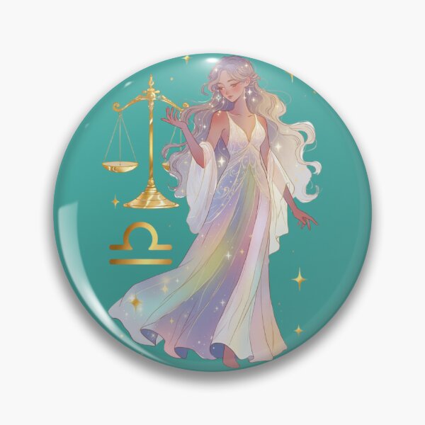 Item preview, Libra Scales Zodiac Woman,Cute Libra Zodiac Girl designed and sold by OLYUS.