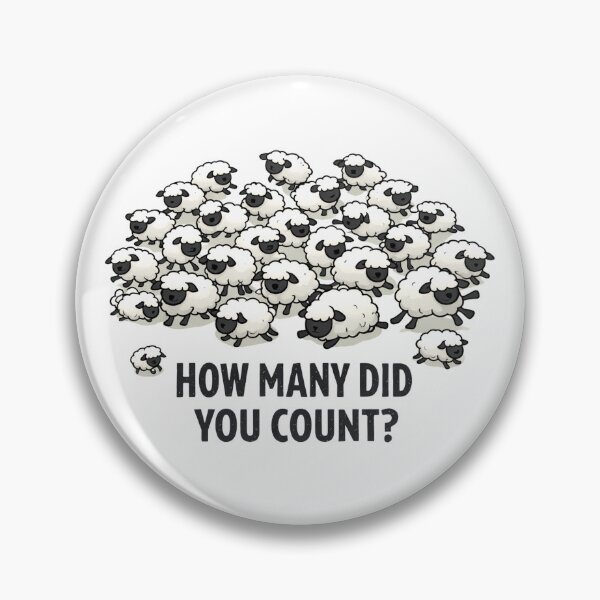 Item preview, Funny Sheep Counting Design designed and sold by Krisekk.