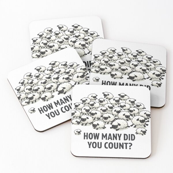 Item preview, Funny Sheep Counting Design designed and sold by Krisekk.