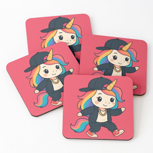 Item preview, Street Style Girly Rainbow Unicorn designed and sold by Animal Aura Studio.