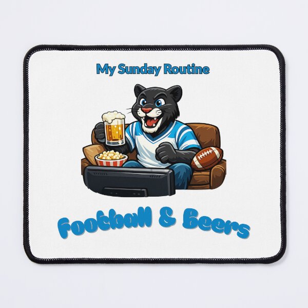 Item preview, Carolina Panthers Sunday Routine Football and Beers Game Day T-Shirt designed and sold by ThatFootball12.