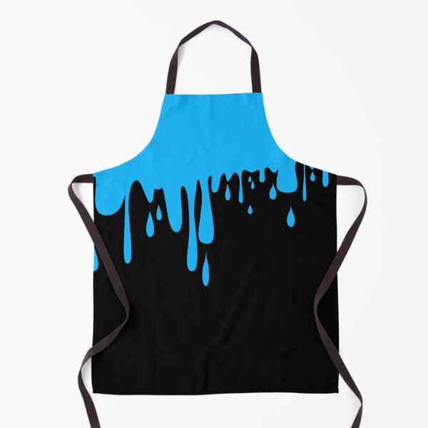 Item preview, 70's 80's Punk Abstract Drip Painting in Blue and Black designed and sold by MellowCat.